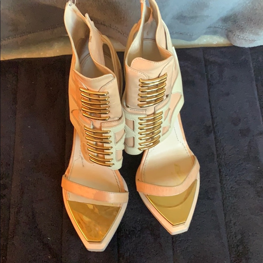 Givenchy ankle high gladiator heels sz 39